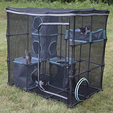 Kitty City Outdoor Catio Furniture and Play Kits for Cats, Outdoor Mega Kit - Image 2