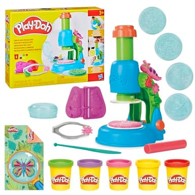 Play-Doh Light & Look Microscope for Kids, Electronic Preschool Toys for Girls & Boys, 9 Accessories & 5 Colors, Back to School Gifts, Ages 3+ - Image 14