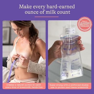Lansinoh You’ve Got This Breastfeeding Essentials Kit for New Moms, 77-Piece Gift Set with Nursing Pads, Breastmilk Storage Bags, Nipple Cream, Hot & Cold Therapy Packs, and Silicone Breast Pump - Image 4
