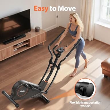 Niceday Elliptical Machine, Elliptical Trainer for Home with Hyper-Quiet Magnetic Driving System, 16 Resistance Levels, 15.5IN Stride, 400LBS Weight Capacity - Image 8