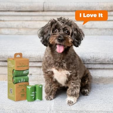 Best Pet Supplies Poop Bags for Dogs, 50% Post-Consumer Recycled Content dog waste bags on rolls, fits all poop bag holders for leashes - 150 Count, Green, Lavender Scented - Image 8