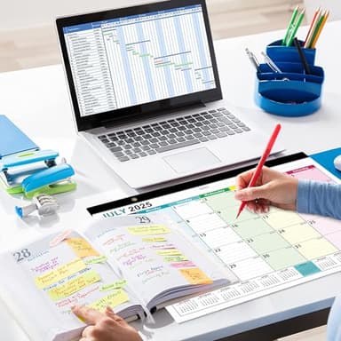 Desk Calendar 2025-2026, AgePlace Wall Calendar 2025 Covers July 2025 - December 2026, 17" X 12" Large Size With Holidays, Desktop Monthly Calendar for Home Classroom School & Office Or teacher Gifts - Image 6