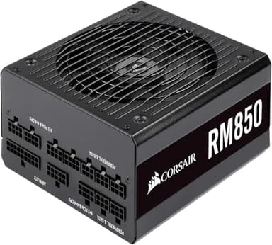 Corsair RM Series, RM850, 850 Watt, 80+ Gold Certified, Fully Modular Power Supply - Black (Renewed) - Image 1