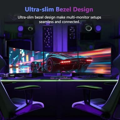 Z-Edge 27 inch Curved Gaming Monitor, FHD 1080P 200Hz 165Hz 144Hz Curved 1500R PC Monitor, MPRT 1ms Monitor, 350nits, 16.7M Colors, UG27 Frameless Bezel, 1X DP 1.4 Ports and 1X HDMI 2.1 Ports - Image 8