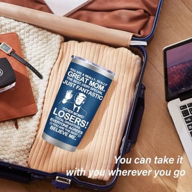 MFGNEH Gifts for Mom from Daughter,Son,Christmas Birthday Gifts for Mom,New Mama Gift,Grandma,Nana,Wife Women,Funny Mothers Day Mama Gift,20oz Blue Stainless Steel Tumbler Mug - Image 5