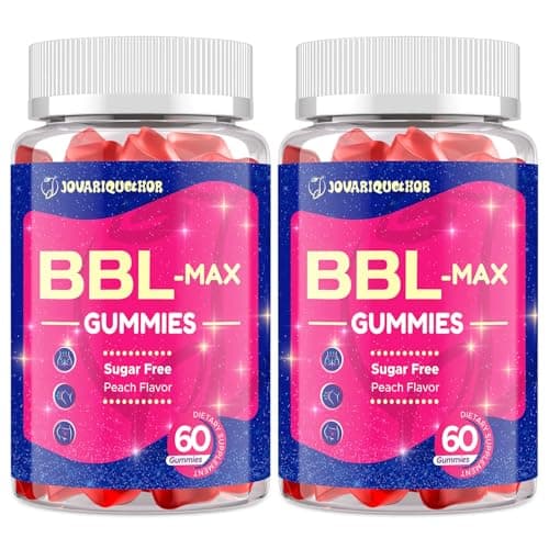 Jovariquethor Booty Gummies for Women - BBL Gummies with Multivitamins and Herbal Extracts - Peach Flavor - 120 Count - Image 1