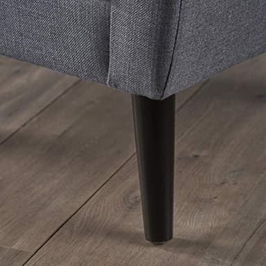 Christopher Knight Home Sienna Mid-Century Modern Fabric Club Chair, Dark Grey - Image 8