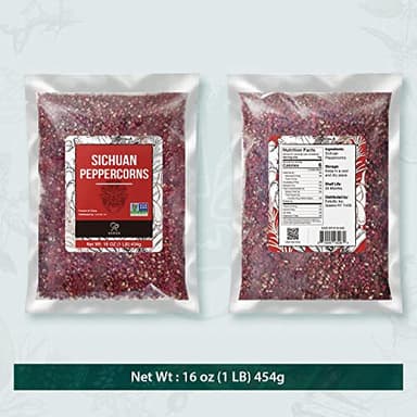 Soeos Sichuan Peppercorns, 16oz(454g), Authentic Szechuan Red Peppercorn, Numbing and Tingle Effect, Less Seeds, Strong Flavor, Essential for Mapo Tofu, Kung Pao Chicken and Asine Cusine - Image 9