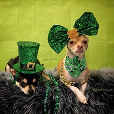 BoomBone St Patricks Day Dog Bandana 3 Pack - Triangle Bibs Pet Scarf for Small to Large Dogs and Cat - Image 4