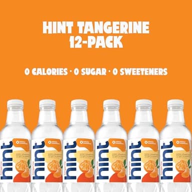 Hint Fruit-Infused Bottled Water, Tangerine - Sugar Free Flavored Water with Zero Calories, Naturally Flavored, and No Artificial Sweeteners - 16 Fl Oz (Pack of 12) - Image 5