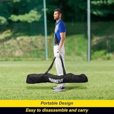 Baseball/Softball Swing Trainer Aid - Baseball Training Equipment, Upgraded Level 5 Elasticity Baseball/Softball Accessories - Equipment for Batting and Hitting, Premium Portable Batting Trainer Aid - Image 2