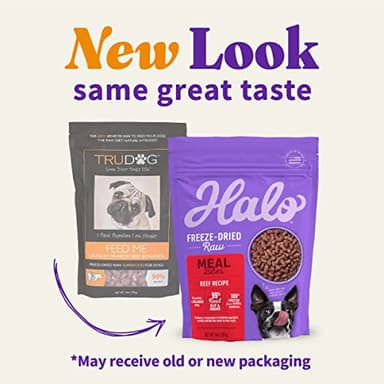 Halo Freeze Dried Raw Dog Food, Beef Recipe, 100% Protein Source, Real Meat for Natural Energy, Meal Bites, 14 Oz Bag - Image 2