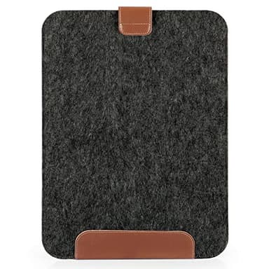 MegaGear 13" Genuine Leather & Fleece Slim MacBook Bag – Stylish & Protective Sleeve for MacBook Pro, MacBook Air, and Laptops - Image 6