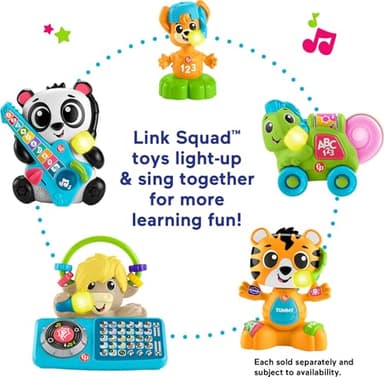 Fisher-Price Baby Learning Toy Link Squad A to Z Yak with Interactive Music & Lights for Ages 9+ Months, Compatible Only with Link Squad Items - Image 5