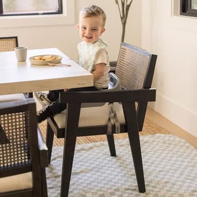 Tiny Twinkle Mess-Proof Splat Mats for Under high Chairs or Table Cover Art Projects for Baby and Toddler - Waterproof, Washable Floor or Table Splash mat 51" x 51" (Sage Checkers) - Image 6