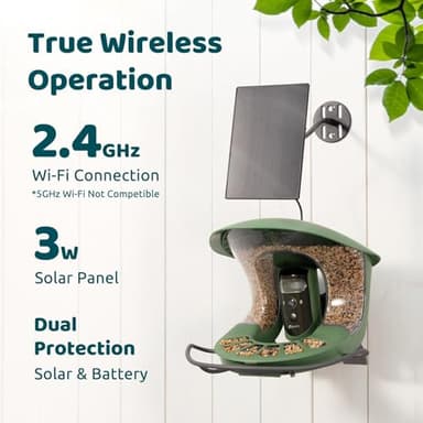 Birdfy 2 Smart Bird Feeder with Camera, Dual-Lens (2K+1080P) Camera for Live Streaming & Close-Up Photos, AI Identifies Bird Species, Solar-Powered Backyard Birdwatching Gift - Image 6