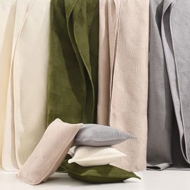 DEVIONIX Velvet Quilt Queen Size, 3-Piece Lightweight Soft Summer Quilt Bedding Set, Breathable Light Taupe Bedspread with Pillow Shams, Luxury Ultrasonic Leaf Pattern Coverlet for All Season - Image 8