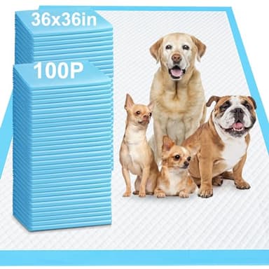 Gimars 4XL 36"x36" Thicken Heavy Absorbent Dog Pads 100 Pack - Jumbo Disposable Wee Wee Pads Quick Dry Leakproof Pee Pads for Dogs, Cats, Rabbits Pets - Image 1