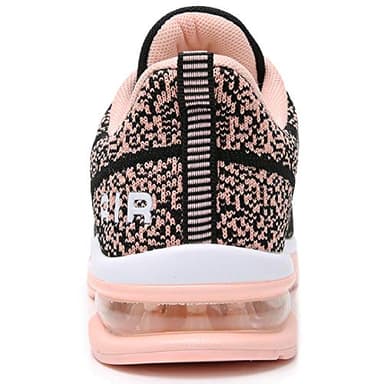 QAUPPE Womens Breathable Tennis Sneakers Comfortable Lightweight Air Running Sport Walking Shoes(Peachblack US 8 B(M) - Image 2