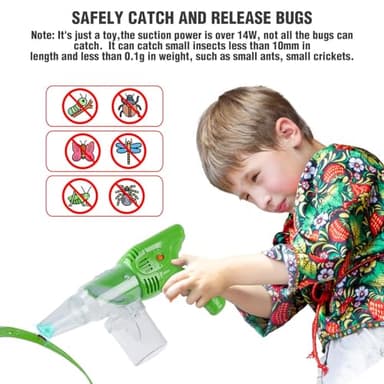 PLAY Bug Catcher Kit,Outdoor Toys for Kids Ages 4-8 8-12,Bug Catcher Vacuum with Critter Habitat Case,Butterfly net,Magnifying Glass,Toddler Outside Toys for 3 4 5 6 7 8+ Year Old Boys Birthday Gift - Image 4