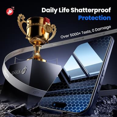 WSKEN for iPhone 17 Pro Max Privacy Screen Protector - [4 Way 360 Anti Spy] [Auto Dust-Remove] 10X Military Shatterproof 4 Directions Zero Bubble Anti Peep Tempered Glass Film for 17 Pro Max - Image 4
