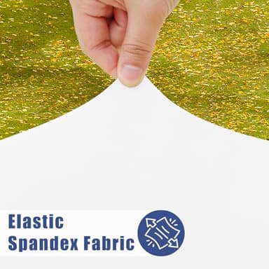 Moosfor Spandex 5 Foot Rectangle Table Cloth 2 Pack, Elastic Fitted Tablecloths for Picnic, Stretch Washable Patio Table Cover for Outdoor, Camping, Banquet and Parties (White, 30"x60") - Image 2