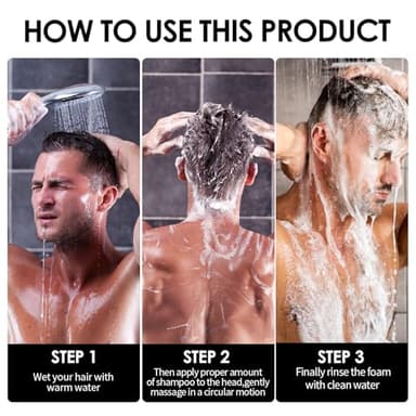 Root activator Shampoo, Gray Hair Regrowth Conditioner Mane Strengthening Activation Shampoo Soap for Smooth and Strong Hair Restoration Hair Care Solution Suitable for Men and Women(200ml) - Image 6