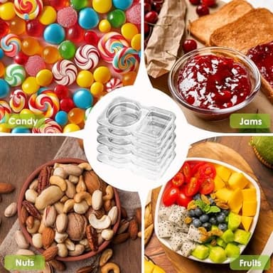 20 PCS Snack Containers with Lid, Leakproof Dipping Containers with 2 Compartments,Reusable Snack Pack Containers, Portion Control Condiment Container - Image 6