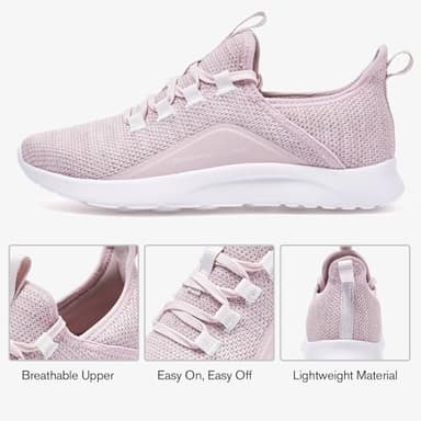ALEADER Energycloud Running Shoes for Women Slip On Cushion Sneakers for Walking, Nurse, Tennis Shoes Light Pink Size 7.5 US - Image 6