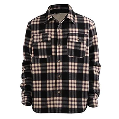 Yasumond Mens Big and Tall Jackets Heavy Sherpa Lined Zip Up Soft Warm Winter Outwears - Image 2