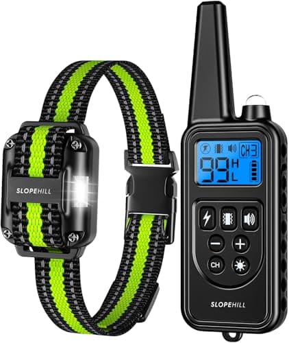 Dog Training Collar with 7 Training Modes, 4200Ft Remote Electronic Dog Shock Collar, Electric Shock Collar for Small Medium Large Dogs (Green) - Image 1