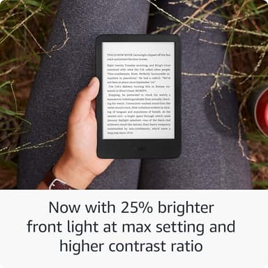 Like-New Amazon Kindle (16 GB) - Lightest and most compact Kindle, with glare-free display, faster page turns, adjustable front light, and long battery life - Black - Image 2