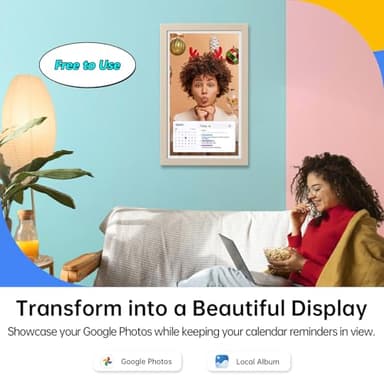 ApoloSign Digital Calendar: Electronic Calendar, Smart Touchscreen Interactive Display for Chore Chart, Family Schedules Planner, Supports All Apps via Google Play (Yellow, 21.5-inch) - Image 5