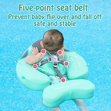 Mambobaby Add Tail Baby Float with Sun Canopy – Special Edition Blue - Image 5