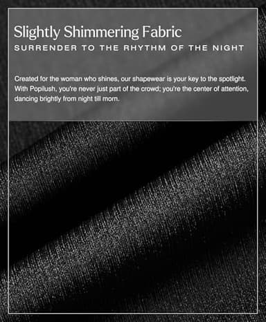 Popilush Women Shapewear Maxi Dress - Sleeveless Long Formal Cocktail Party Elegant Bodycon Dresses Built-in Bra Black - Image 4