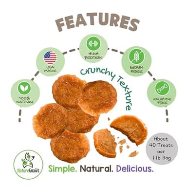 Nature Gnaws USA Chicken Tenders (1Lb) - Delicious Grain-Free Dog Treats for Small, Medium & Large Breeds - Natural Jerky Chews for Dogs. - Image 2