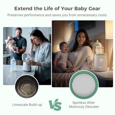 Momcozy Official Descaling Tablets, Compatible KleanPal Pro Baby Bottle Washer, Descaler for Milk & Limescale Removal, 30 Count - Image 4