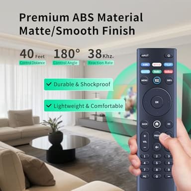 XR140 Remote Control for Vizio All LED LCD HD 4K UHD HDR Smart TVs,Replacement for XR136 Vizio Remote Control with Netflix/Vudu/Xumo/Crackle/Iheart - Image 6