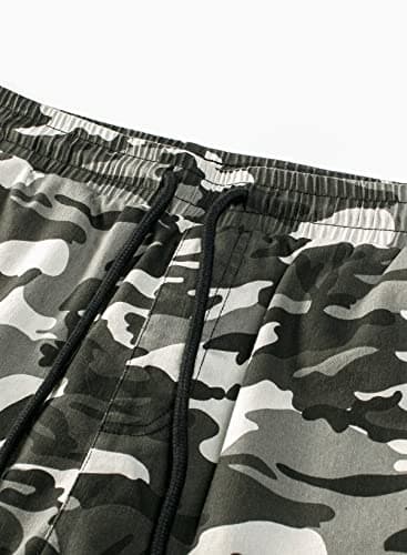 JMIERR Mens Casual Shorts - Fashion Cotton Drawstring Summer Beach Stretch Waist Twill Chino Golf Travel Essentials Cruise Camo Shorts with Pockets for Men 8 Inch Inseam, L, Camouflage 1 - Image 5