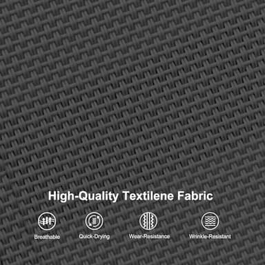 PURPLE LEAF Patio Chaise Lounge Set of 3 Outdoor Lounge Chair Beach Pool Sunbathing Lawn Lounger Recliner Chiar Outside Tanning Chairs with Arm for All Weather, Side Table Included, Black - Image 4