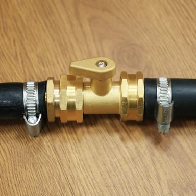 SIGURANTA Garden Hose Shut Off Valve, Heavy Duty 3/4 Inch Solid Brass Garden Hose connecto Shut Off Valve Hose Ball Valve (2 Set) - Image 5