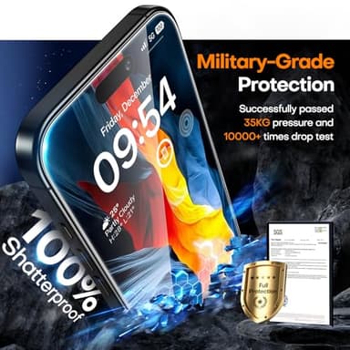 TAURI 4 in 1 for iPhone 16 Screen Protector, 3 Pack Tempered Glass Film + 1 Dust Free Easy Installation Tool, 9H Hardness Bubble Free Micro-curved Edges HD Screen Protector for 16 - Image 4