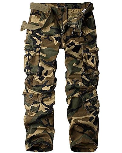 Women's Tactical Pants, Casual Cargo Work Pants Military Army Combat Trousers 8 Pockets,Battlefield Camo,38(US 18) - Image 1