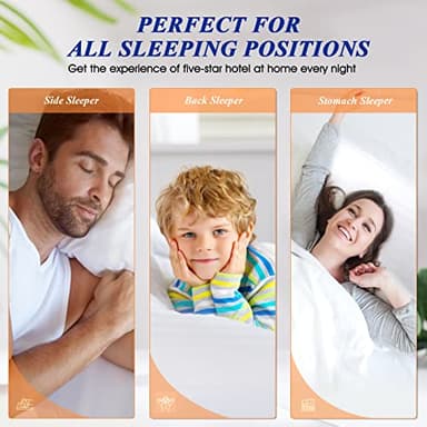SEMZSOM Bed Pillows for Sleeping, King Size Pillows Set of 2 Cooling Luxury Hotel Quality Pillow with Premium Soft Down Alternative Filling for Back, Stomach or Side Sleepers - Image 6