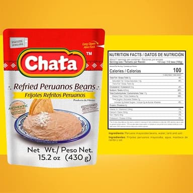 Chata Traditional Mexican Refried Mayocoba Beans, 15.2, Pack of 3 - Image 2
