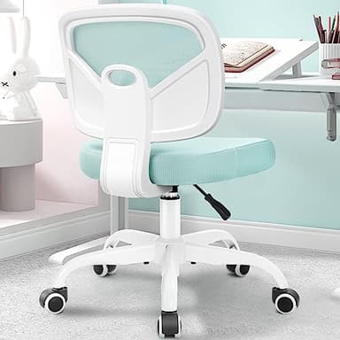 Primy Kids Desk Chair, Pink Study Chair for Boys Girls with Height Adjustable, Swivel Mesh Task Student Chairs for 4-12, Growing Teen Office Chair for Home/School/Office (Light Teal) - Image 8