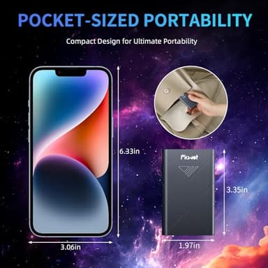 Fikwot 2TB External SSD, Portable SSD, Up to 2000MB/s, USB 3.2 Gen2x2 External Solid State Drives, Compatible with Smart TV, PS5/PS4(Pro), iPhone 15/16, Xbox, Mac & Windows and Other Devices(FP80) - Image 3