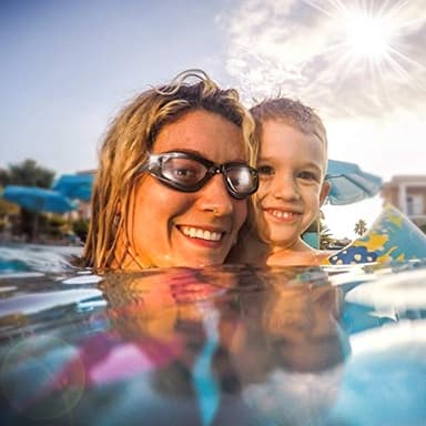 Keary Swim Goggles Pack of 2 Anti-Fog Swimming Goggles for Adults Women Men Youth Junior, No Leaking UV Protection Waterproof Clear Vision Triathlon Pool Goggles with 3 Size Nose Pieces & Earplugs - Image 6