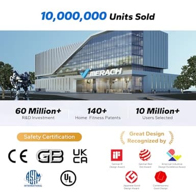 MERACH Recumbent Exercise Bikes for home, Light Commercial Recumbent Exercise Bike for Seniors Adults, Magnetic Recumbent Stationary Bike with Exclusive Apps, LCD, Heart Rate Handle - Image 8