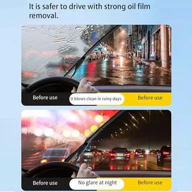 Gelmalls Glass Cleaner- Professional Grade Windshield Brushes with Clean Degreaser for Auto Windows - Removes Oil Film and Coating with Ease. Improves Clarity and Visibility - Image 2